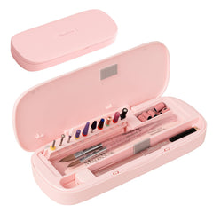 MelodySusie nail tool storage box front view keeps essentials organized on the vanity.