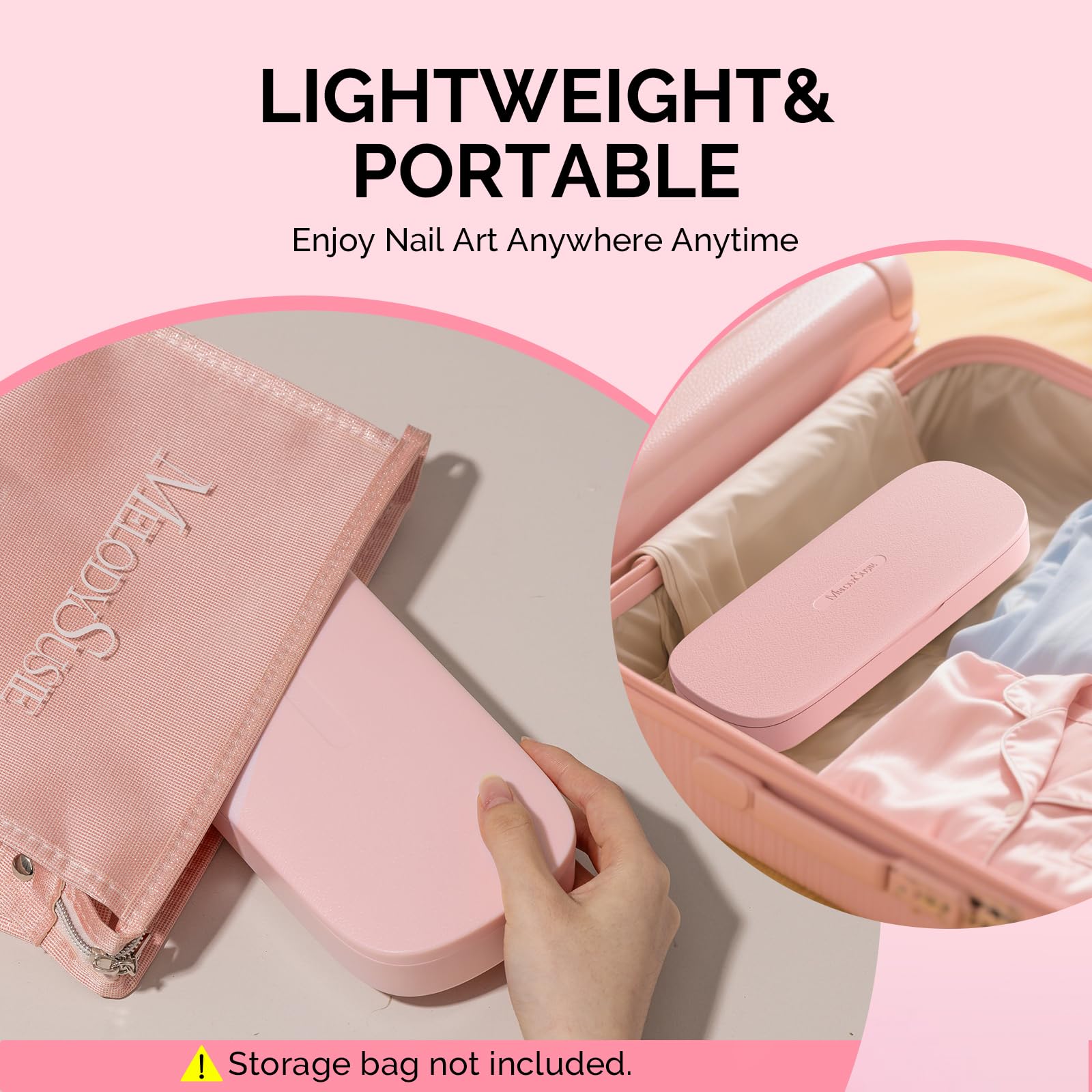 MelodySusie travel-ready storage box ideal for on-the-go manicures.