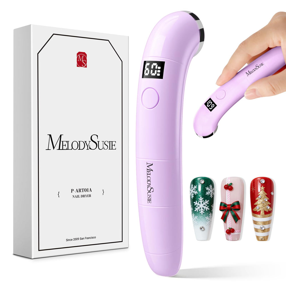MelodySusie P-ART01A compact nail lamp for travel-friendly curing.
