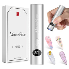MelodySusie P-ART01G nail lamp front view for portable cordless gel curing on the go.