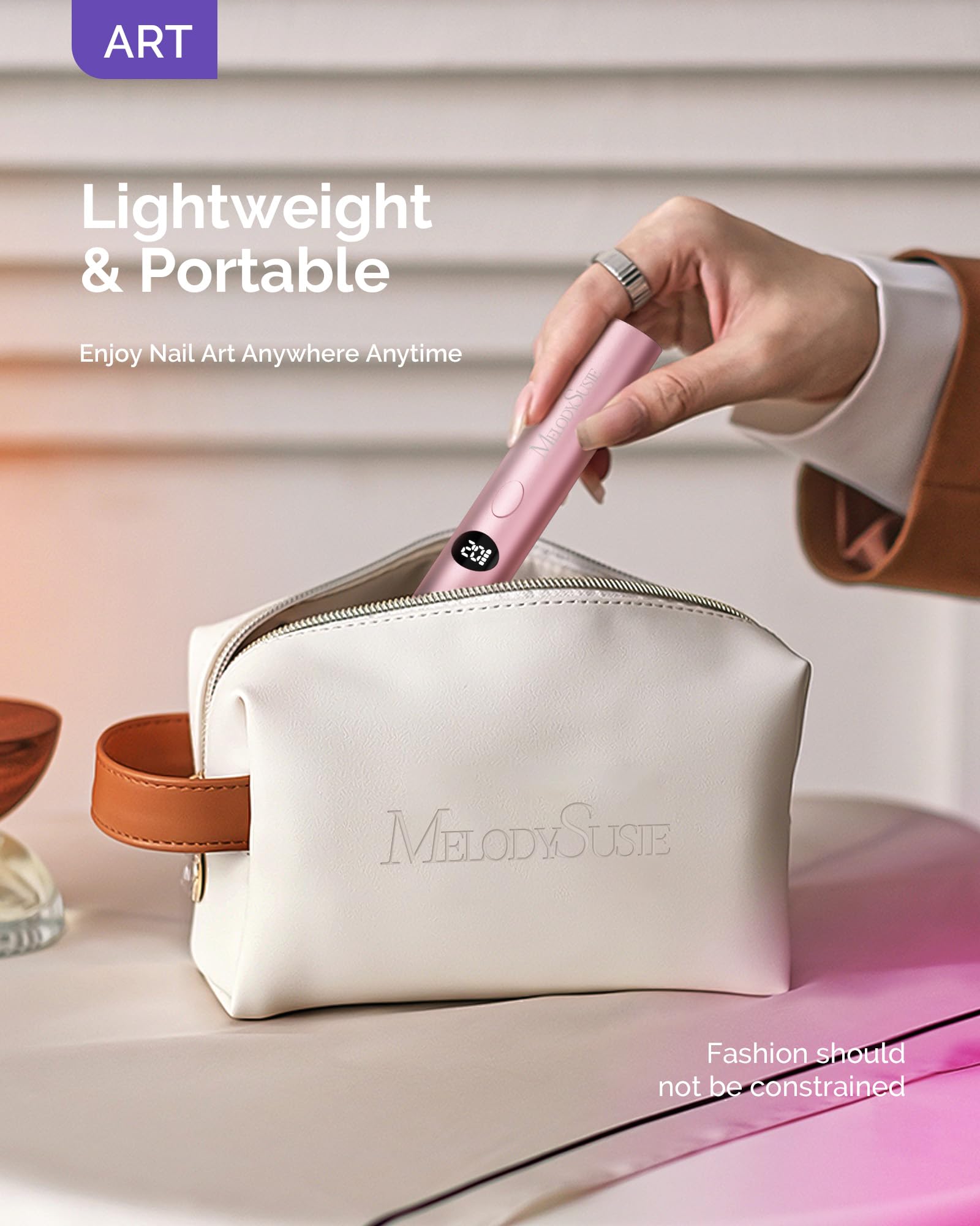 MelodySusie P-ART01G 450mAh battery supports up to 90 minutes cordless use.