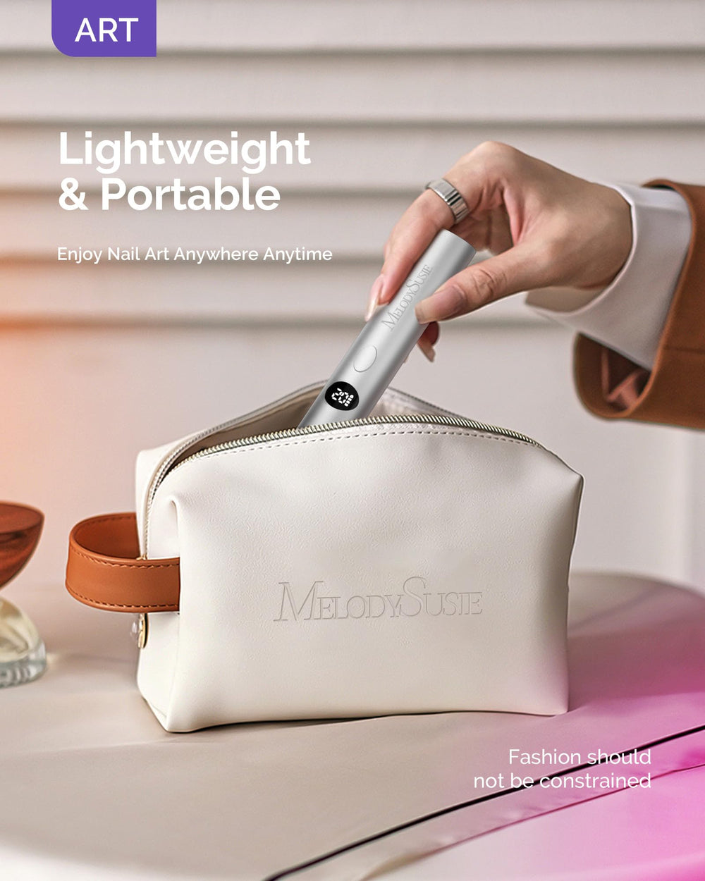 MelodySusie P-ART01G ideal for rhinestone glue and liner gel work on the go.