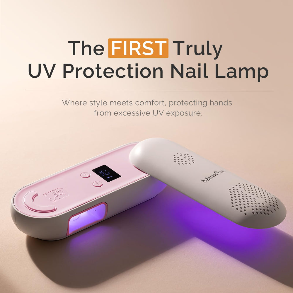 MelodySusie P-PLUS20F nail lamp with UV protection design for safer curing sessions