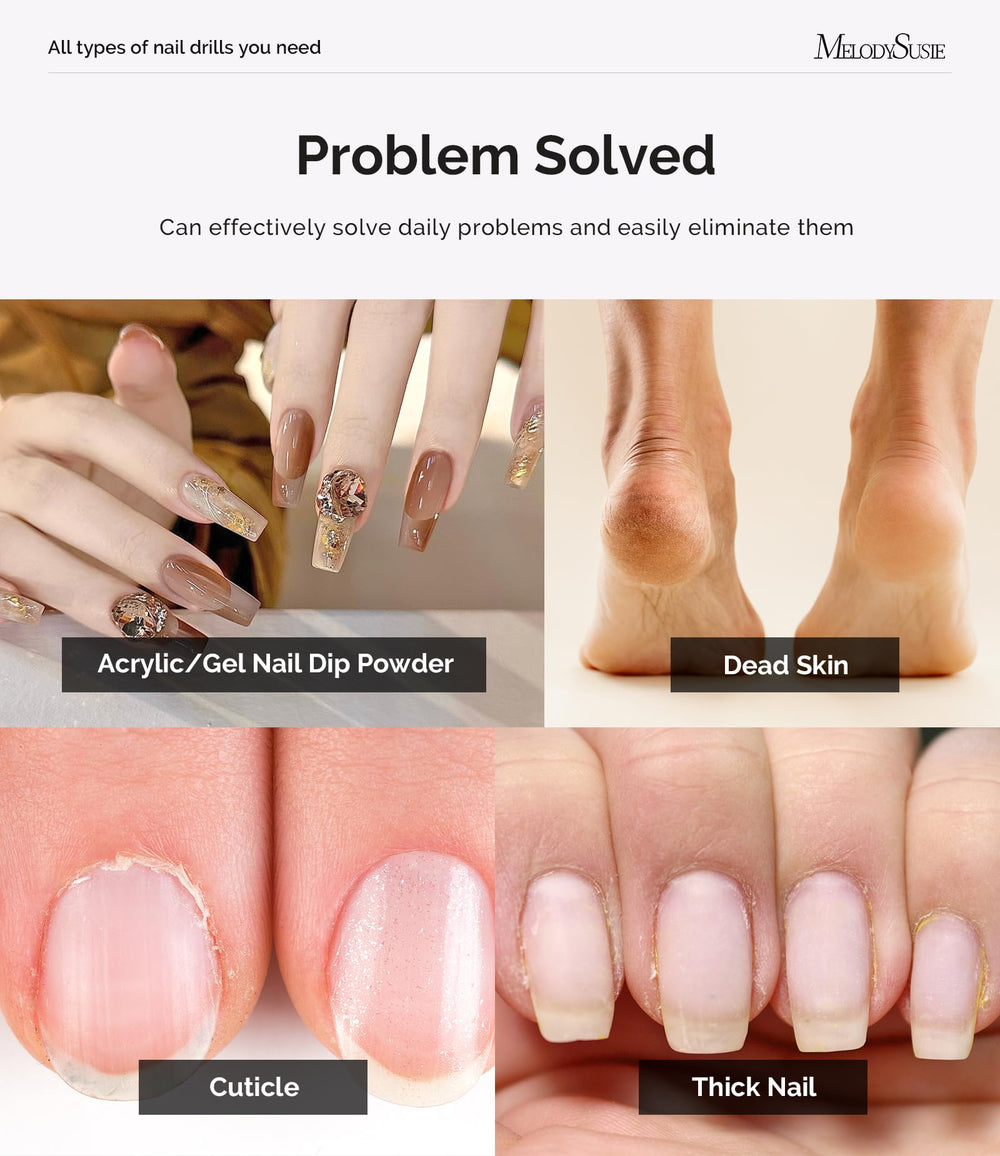 MelodySusie PC120I speed dial enables versatile 0-20000rpm performance for nails.