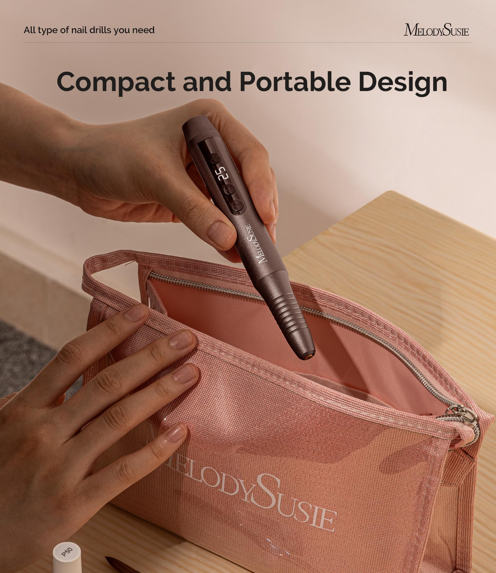 MelodySusie pen shaped design provides comfortable grip during sessions.