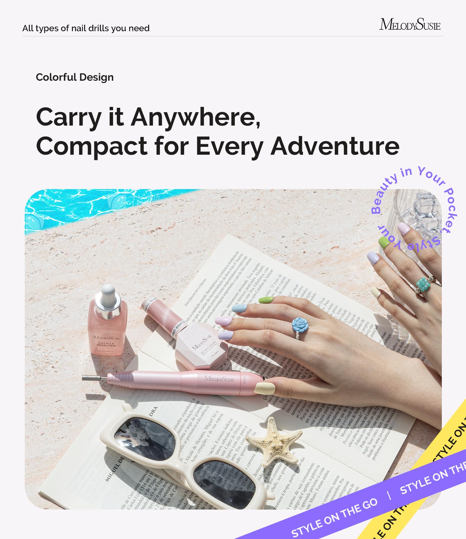MelodySusie plug-and-go setup is easy for home salon or travel.