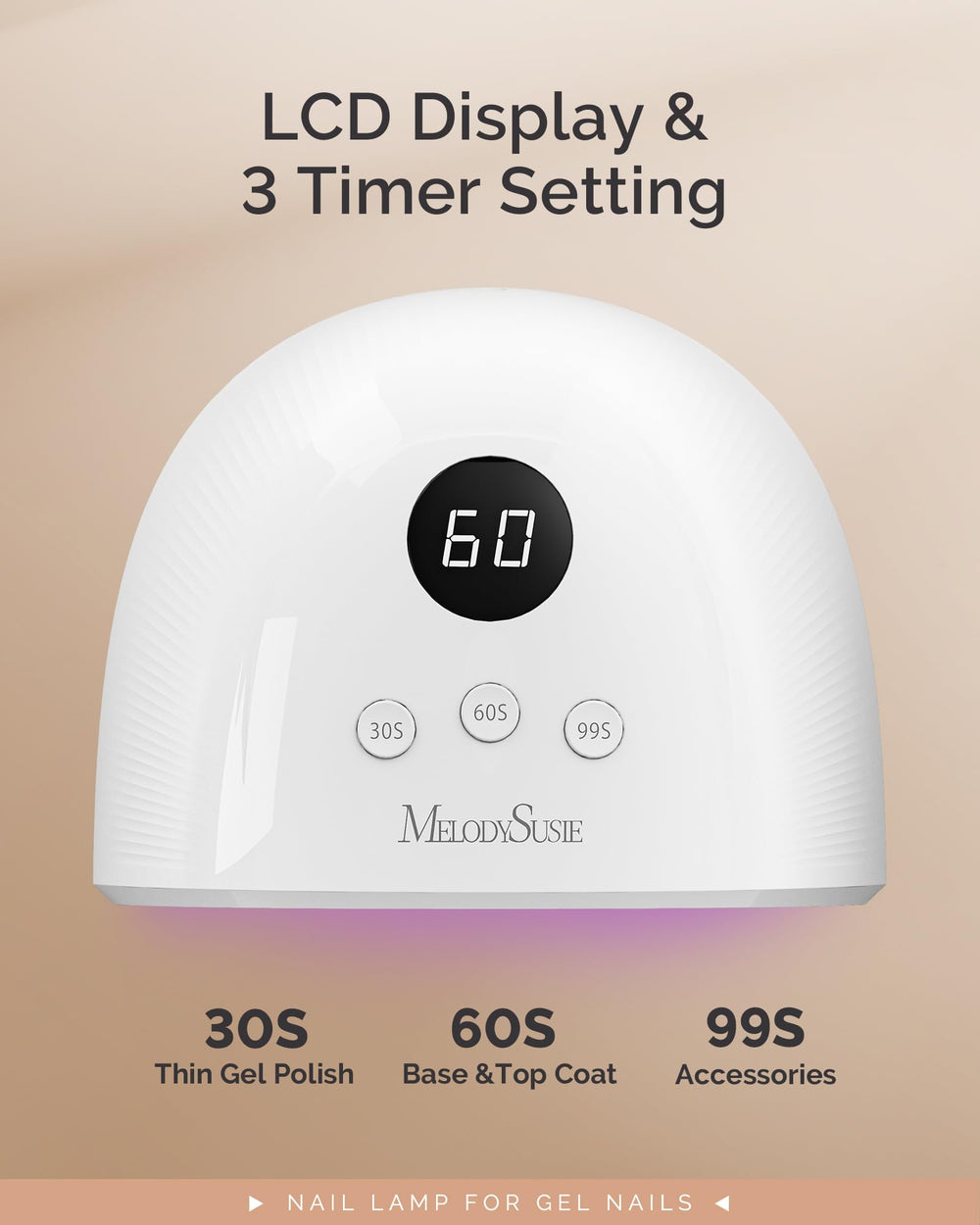 MelodySusie Plus30F three timers provide precise control over curing durations.