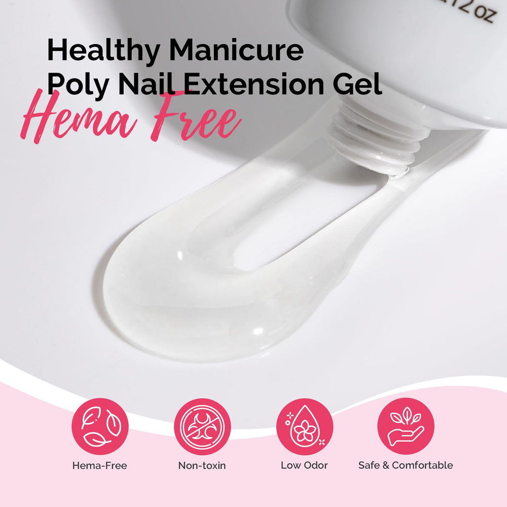 MelodySusie poly gel nail extension in action for long-lasting wear