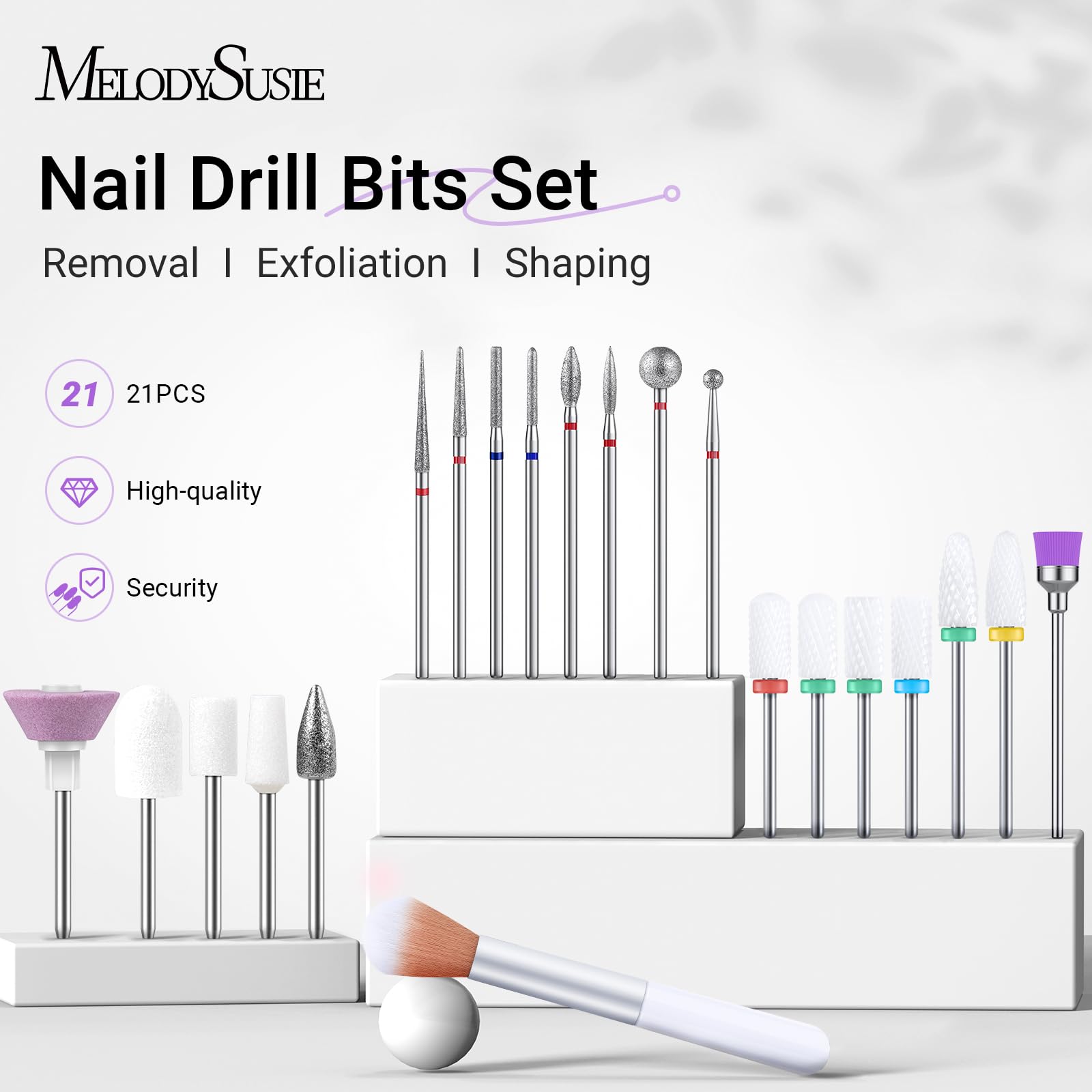 MelodySusie portable holder case keeps bits secure and portable for salon or home use