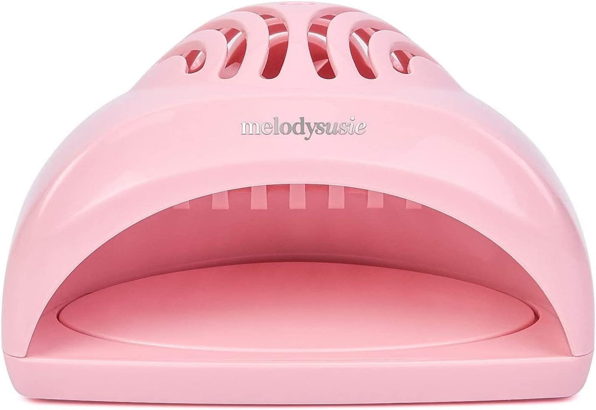 MelodySusie portable kids nail dryer front view highlights compact design for quick dry sessions.
