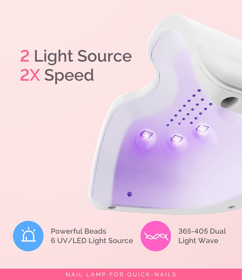 MelodySusie portable LED UV light enabling hands-free curing on the go