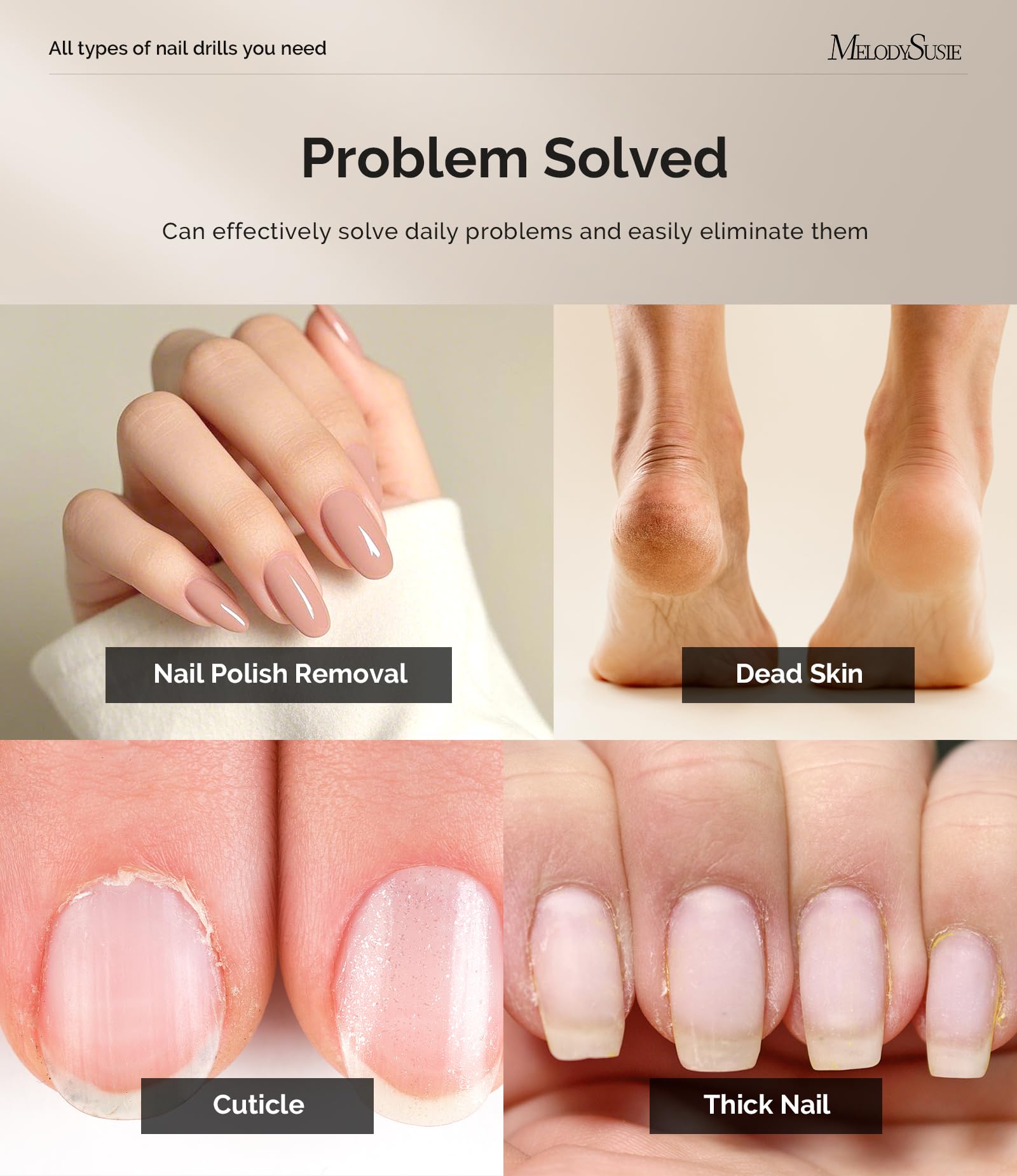 MelodySusie portable nail care kit case keeps tools organized on the go.