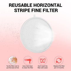 MelodySusie reusable filter view designed for 360-degree dust capture.