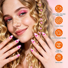 MelodySusie round brush ensures precise coverage from cuticle to tip.