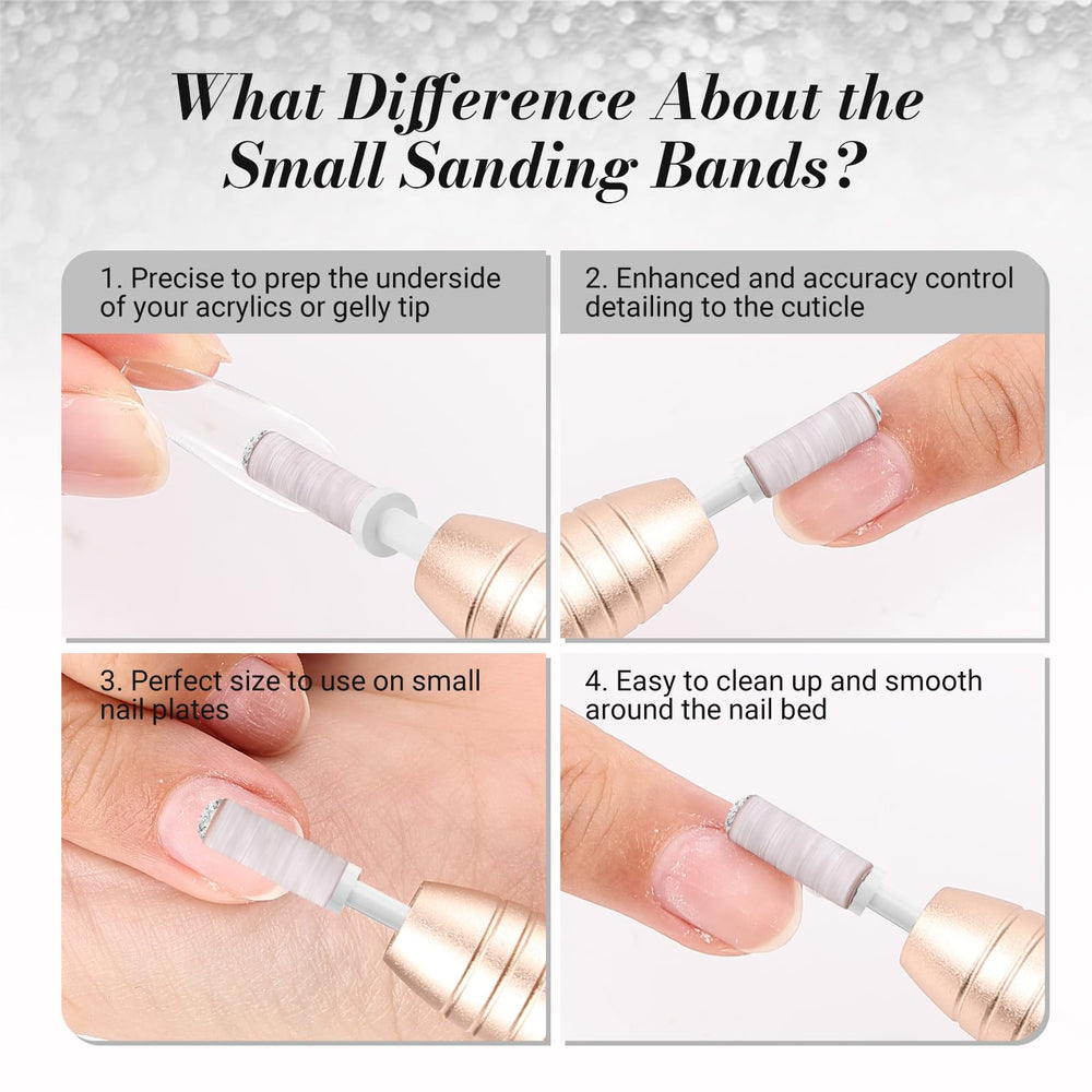 MelodySusie 120-grit sanding band close-up for edging and shaping