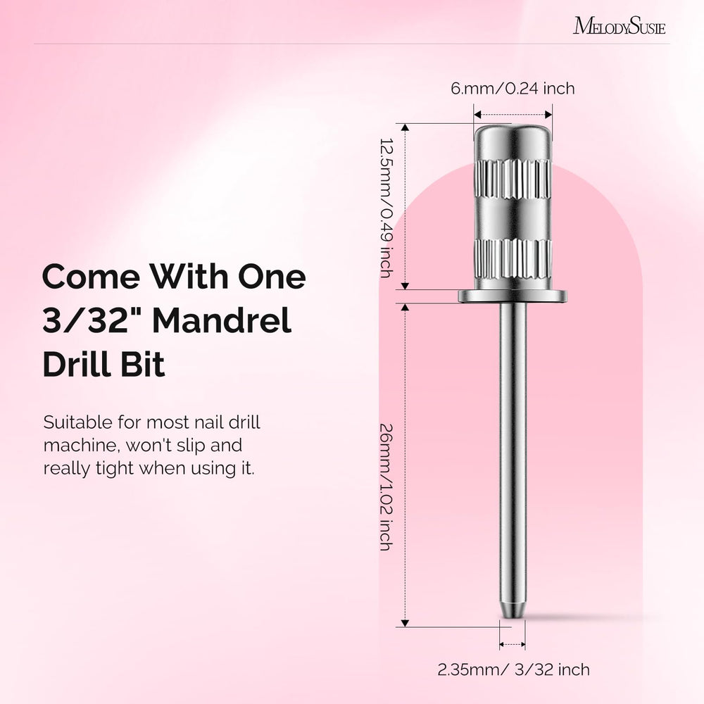 MelodySusie sanding bands with mandrel for quick changes on nail drills.