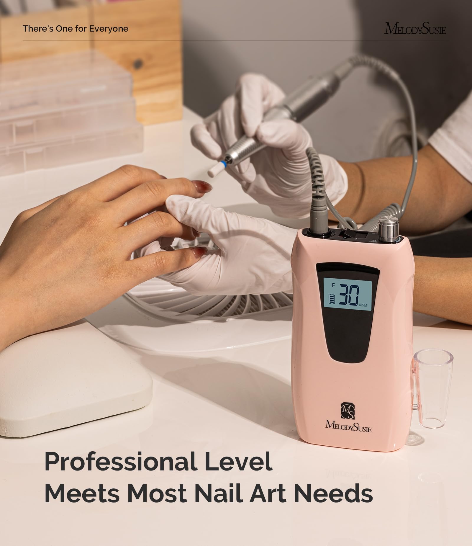 SC320D high torque minimizes stalling during shaping and cuticle work.
