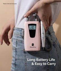 MelodySusie SC320D LCD display highlights RPM, battery status, and rotation direction.