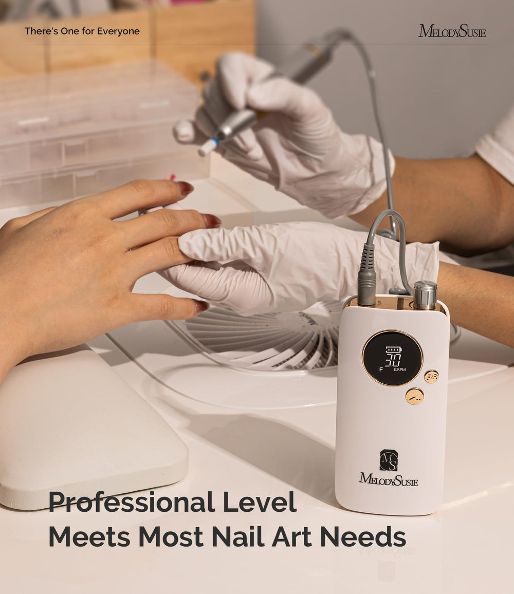 MelodySusie SC320F kit with six bits and 50 sanding bands enables versatile manicures