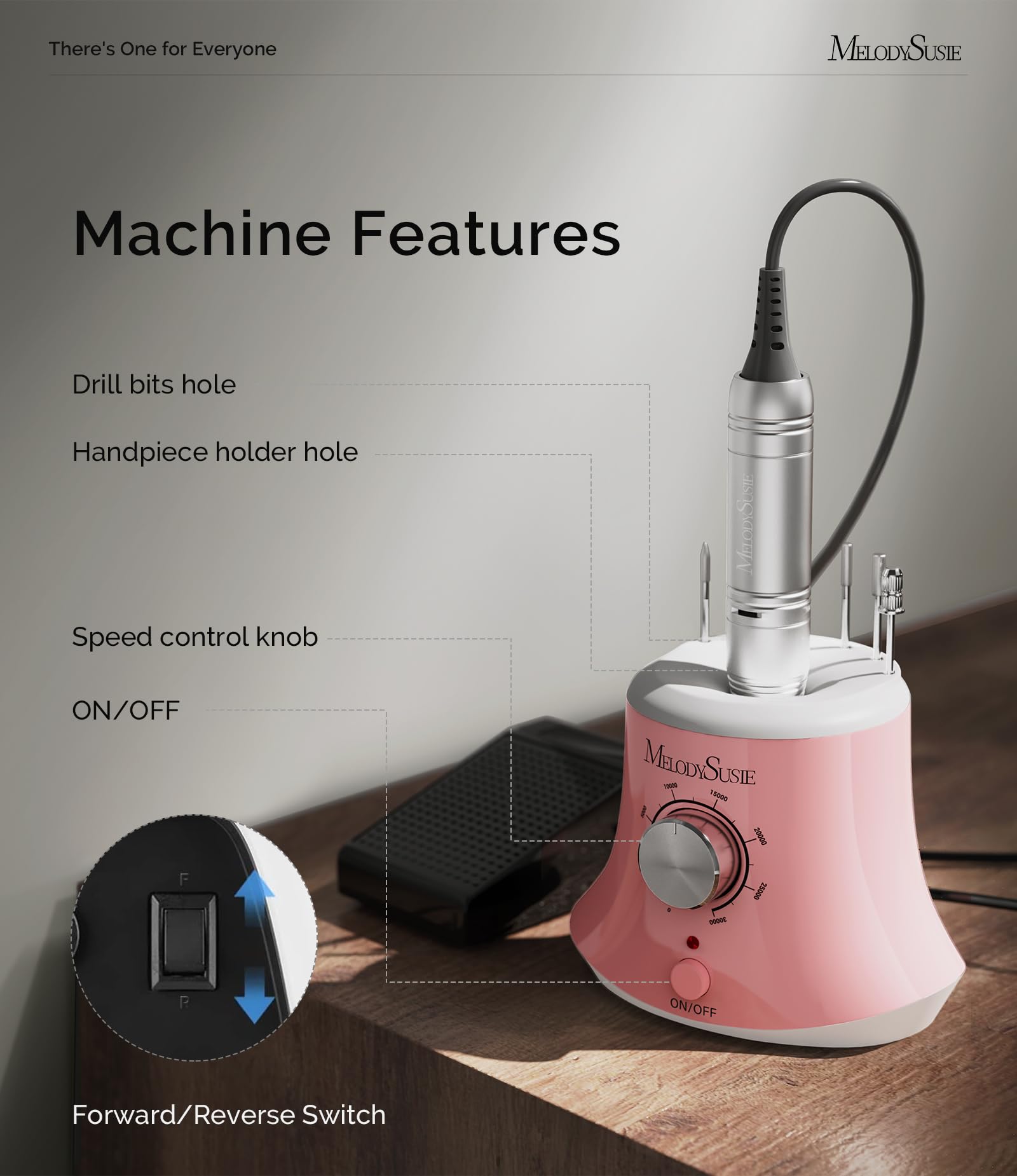 MelodySusie SC320I complete kit includes bits and sanding bands for gel removal