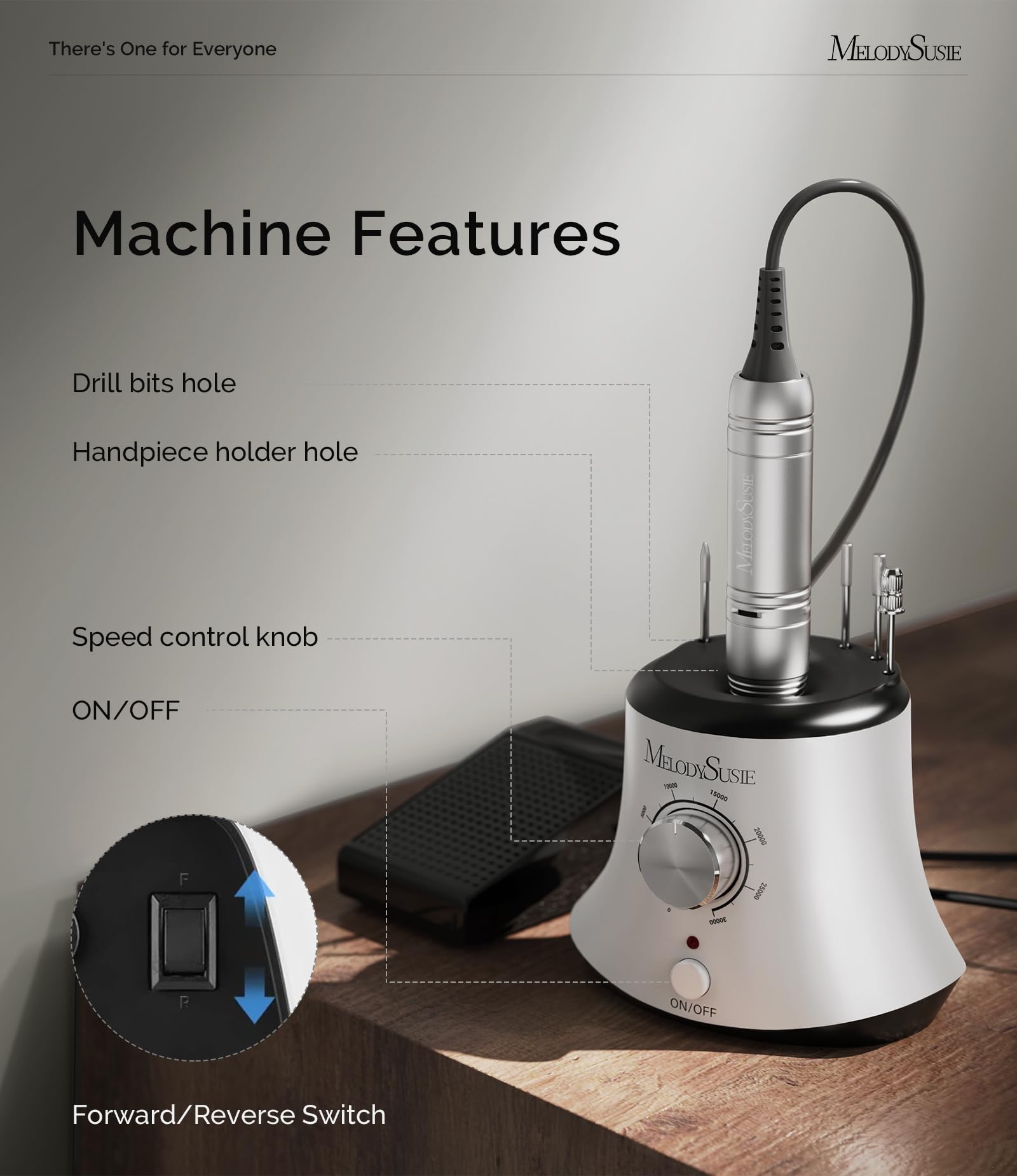 MelodySusie SC320I forward/reverse enables both-handed use for versatile technique