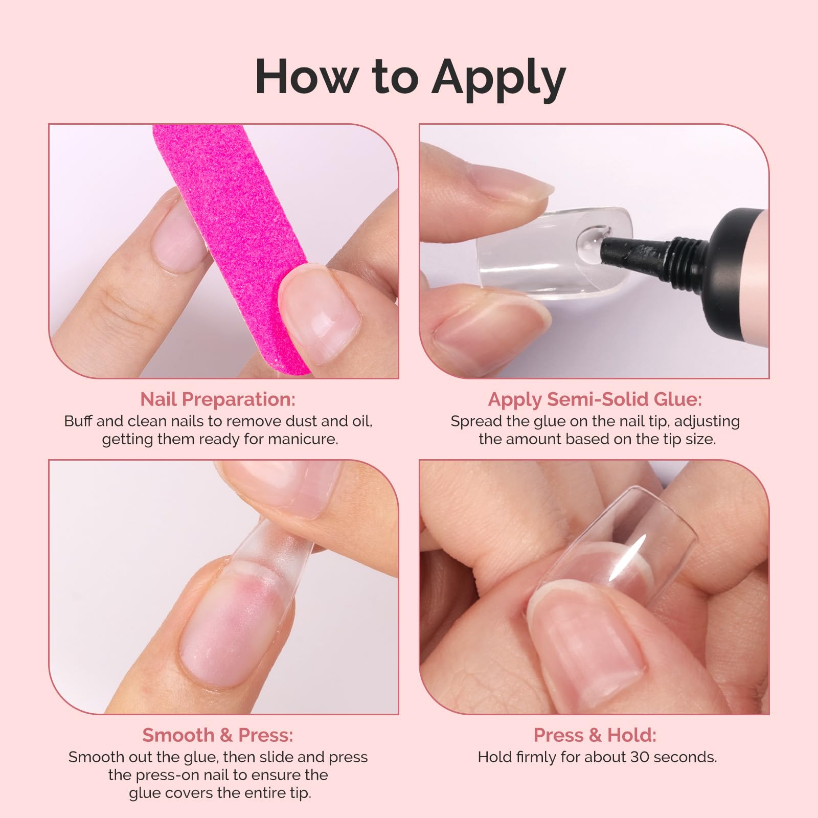 MelodySusie glue dries quickly; no UV lamp required for fast manicures