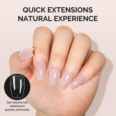 MelodySusie Short Ballerina X Nail Tips 15 sizes chart aids quick fit