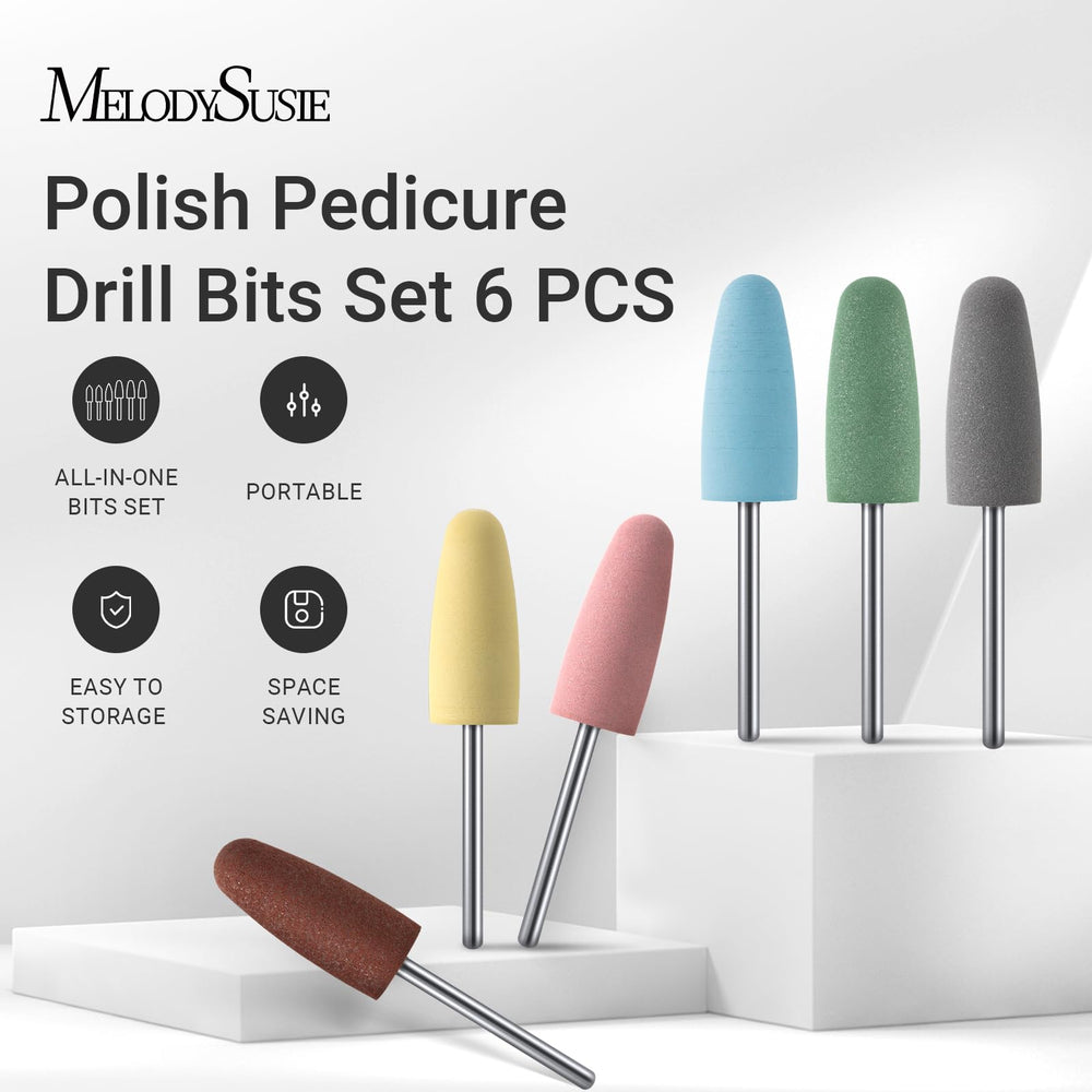 MelodySusie silicone pedicure bits material highlighting heat resistance