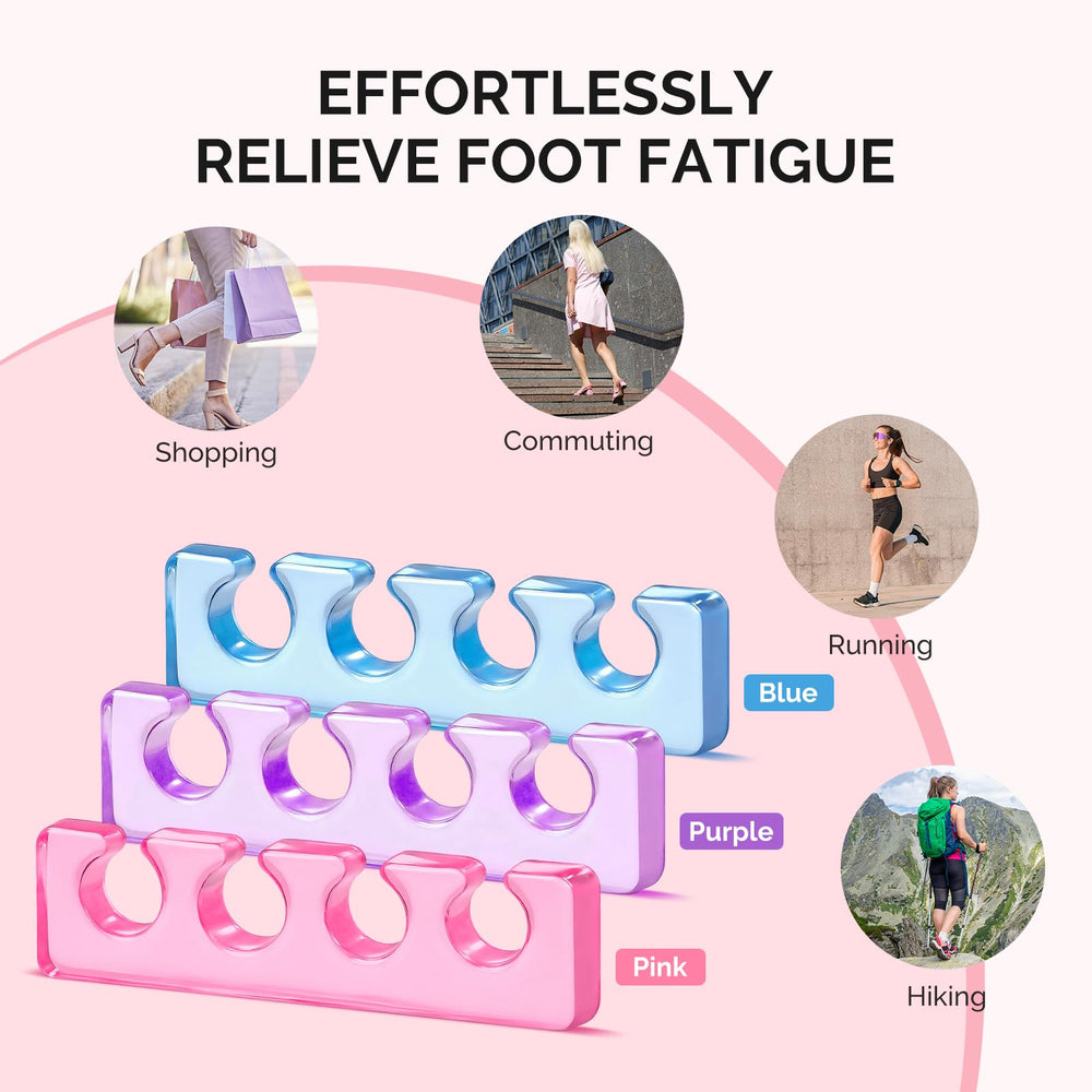 MelodySusie toe separators for yoga reading or bath time routines.