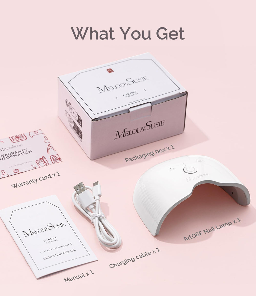 MelodySusie travel-friendly nail art lamp keeps your kit organized