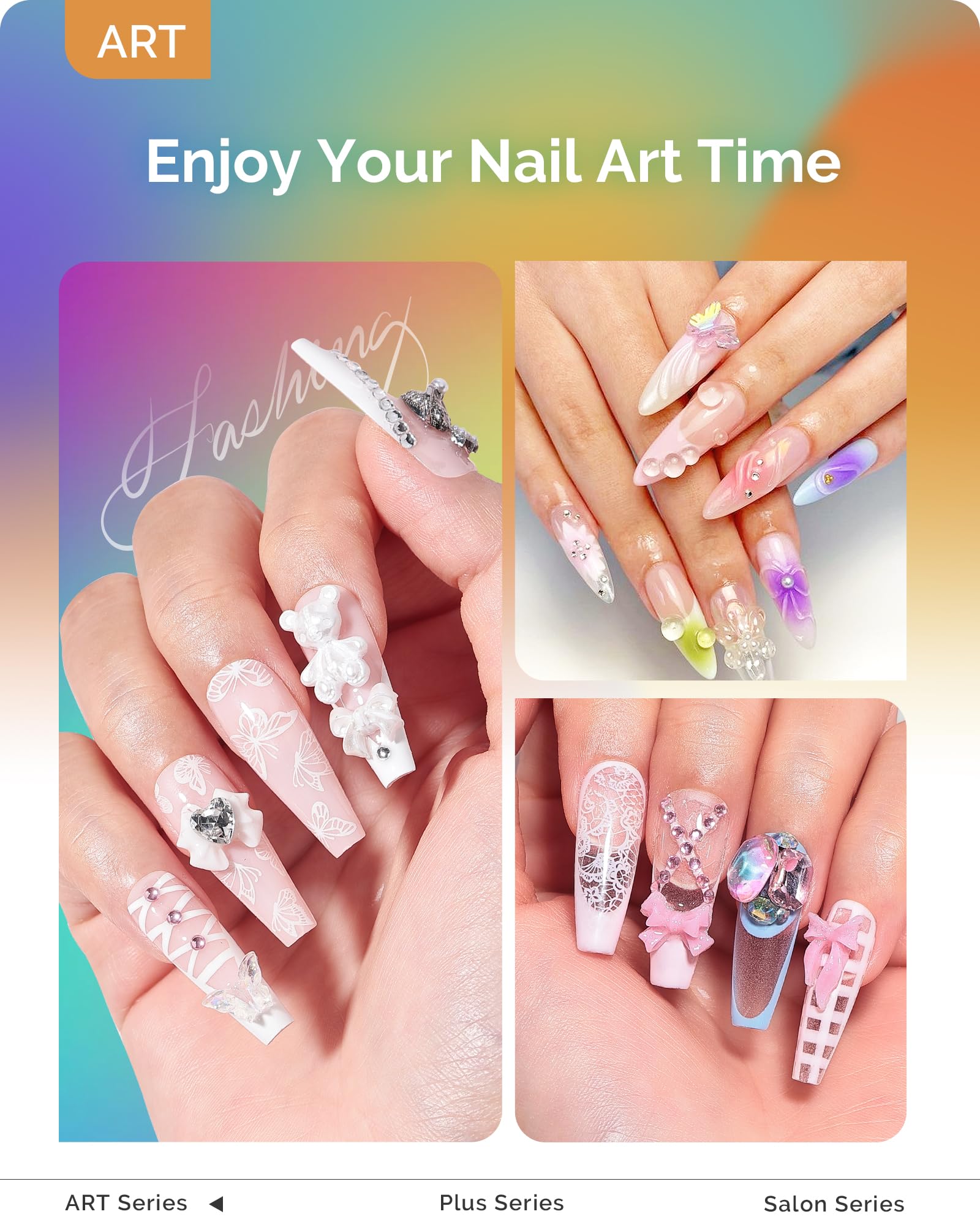 MelodySusie travel-friendly nail lamp ready for on-the-go manicures.