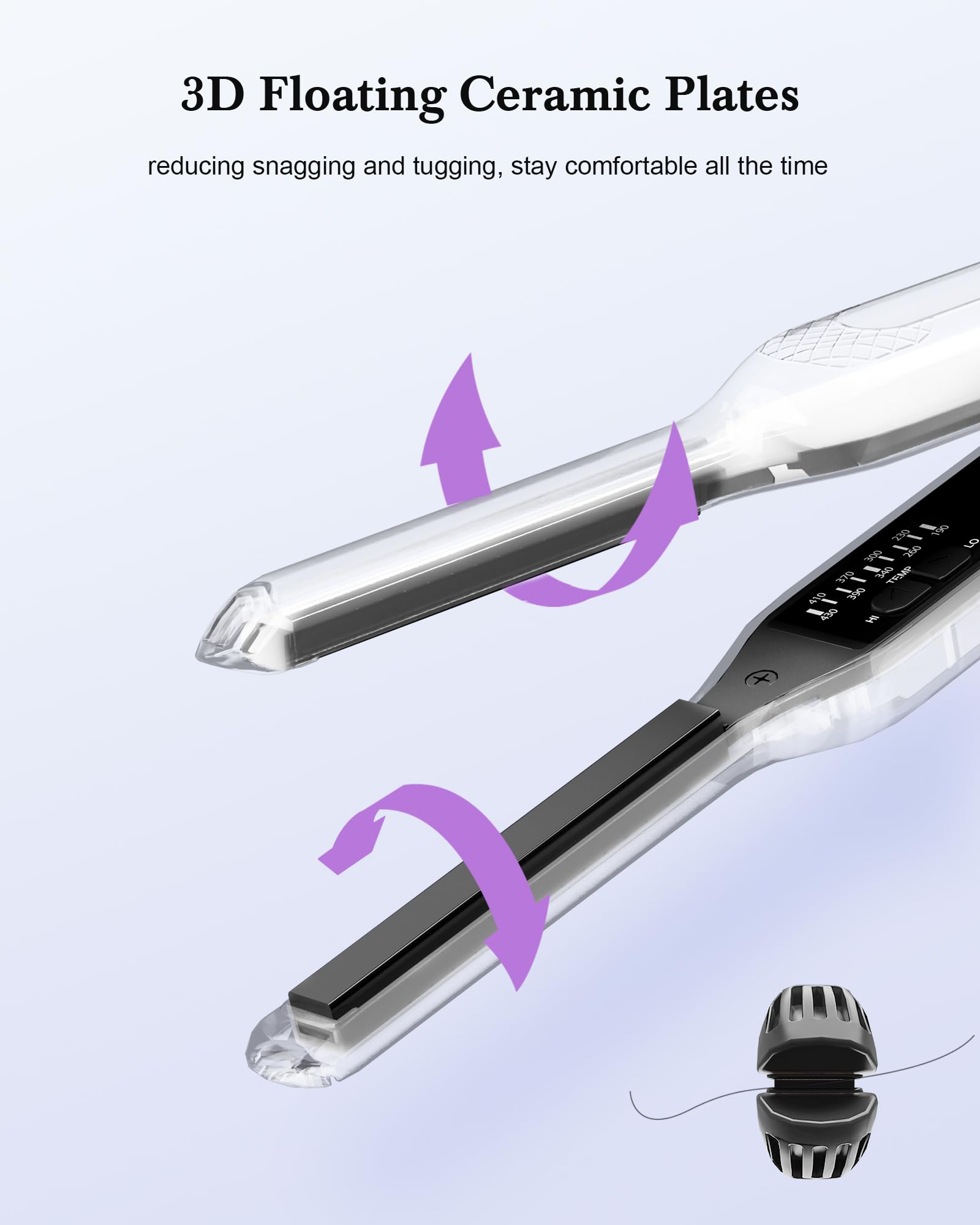 MELYDO Pencil Flat Iron worldwide voltage for travel convenience
