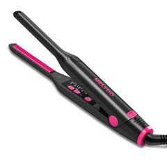 MELYDO small flat iron with 3D ceramic plates for smooth styling on short hair
