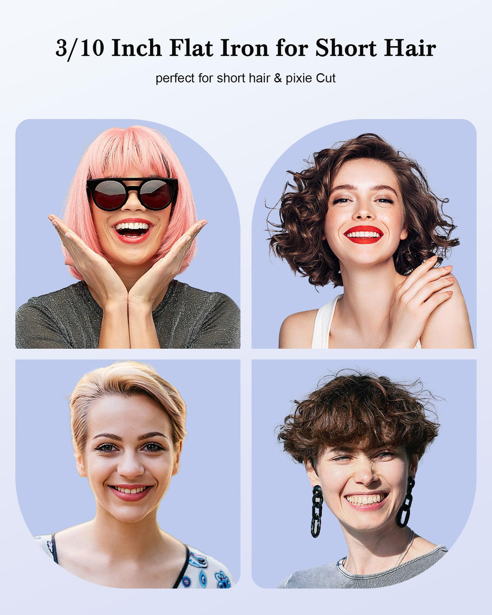 MELYDO travel-compact flat iron for on-the-go touch-ups