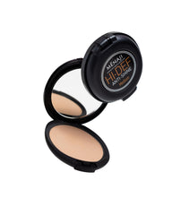 Menaji Anti-Shine Powder compact ready for oil-control touch-ups on camera-ready skin.