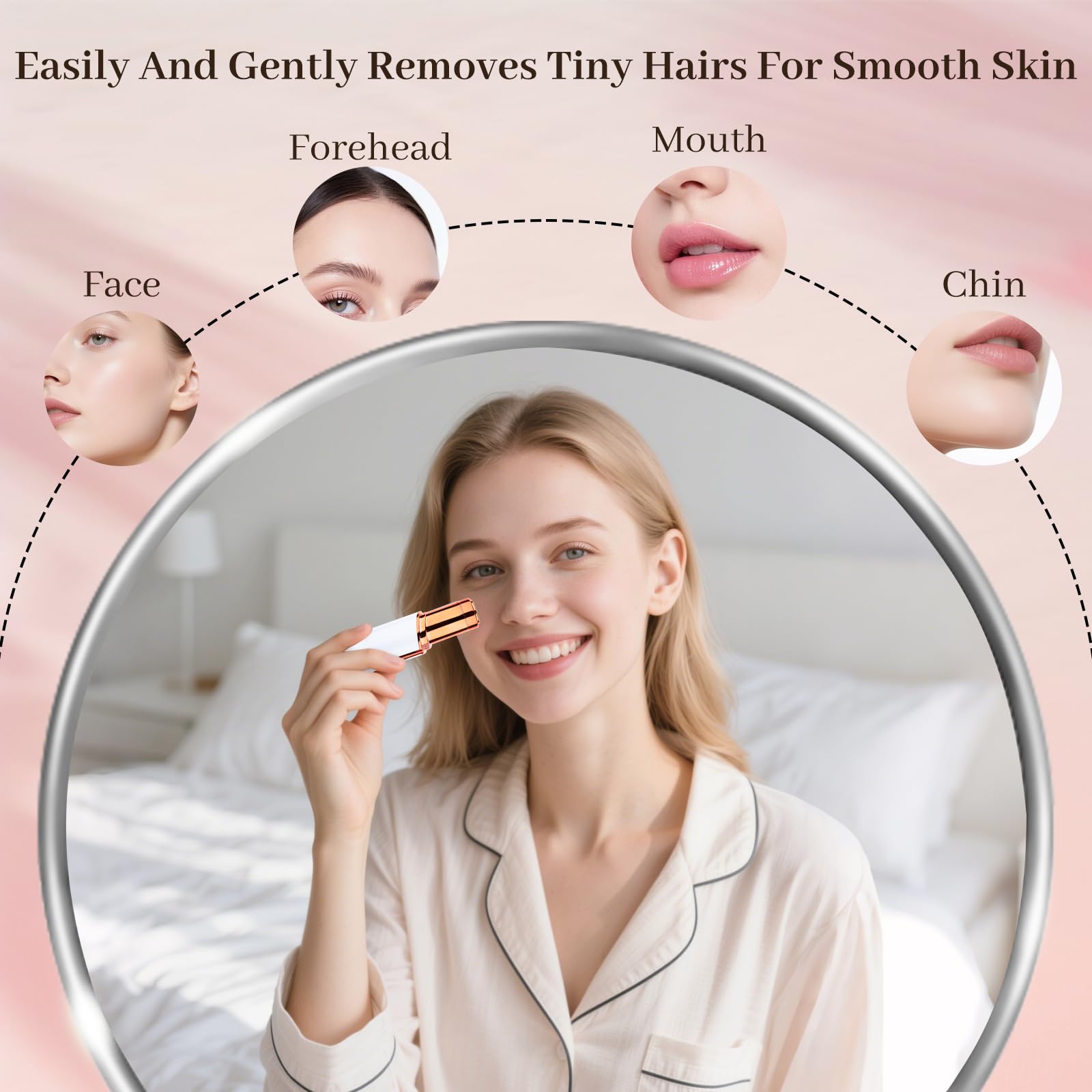 Mendaping included replacement heads for long-term facial trimming
