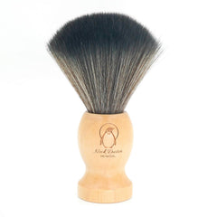Menesia plumero cuello barbero con mango de madera para limpieza rápida tras el corte.