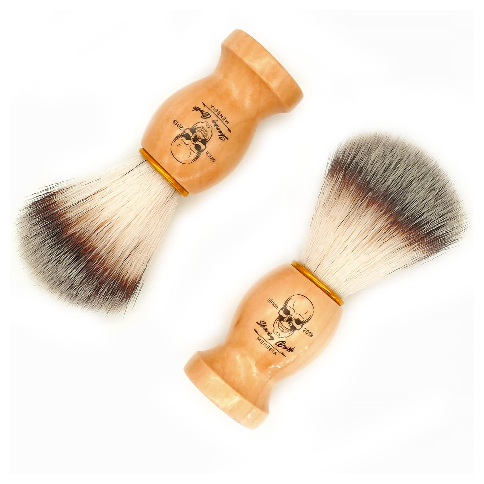 Menesia shaving brush dimensions help plan a compact bathroom setup.