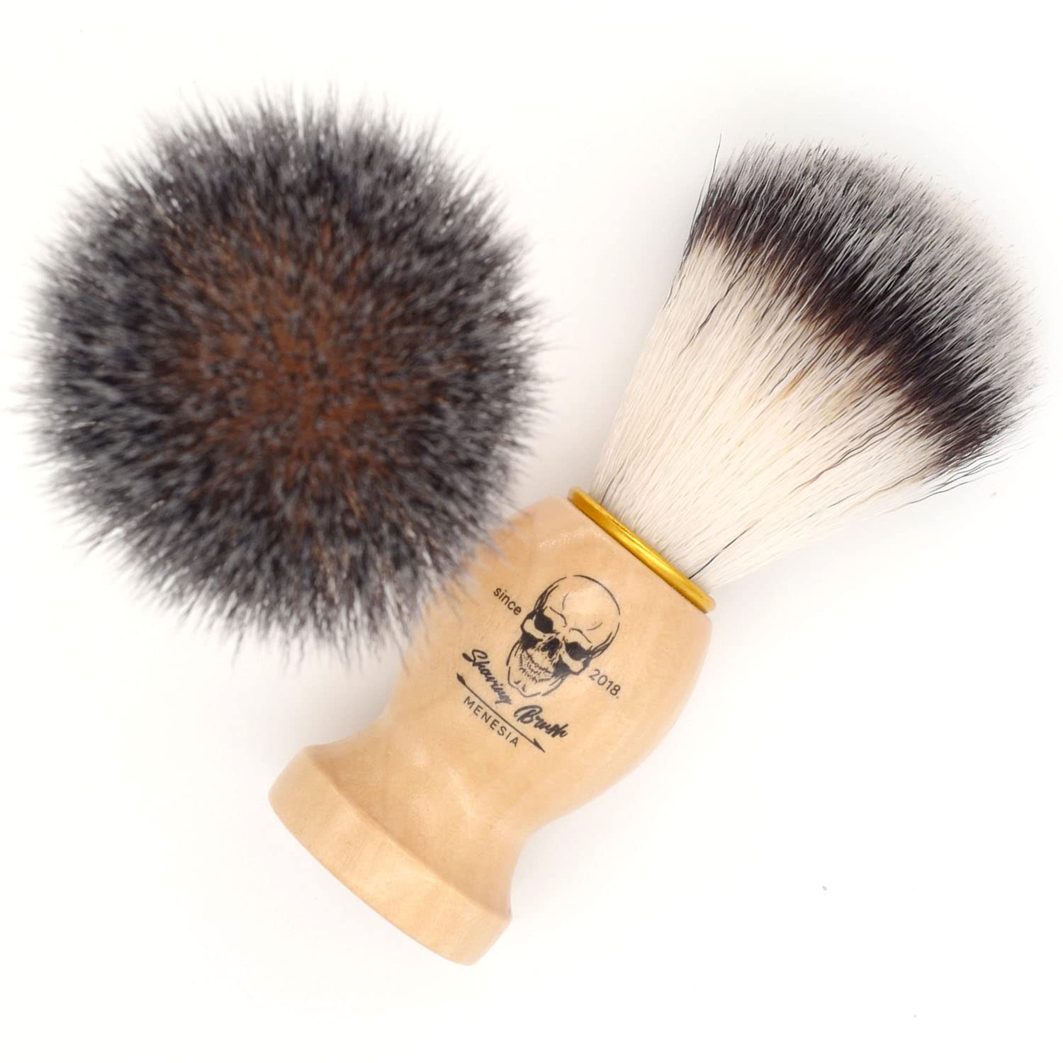 Menesia shaving brush gift-ready packaging ideal for gifting.