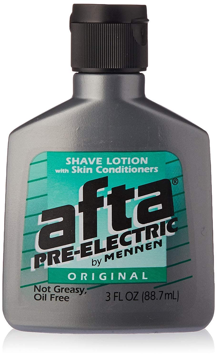 Mennen Afta pre-electric shave lotion bottle for smooth pre-shave prep