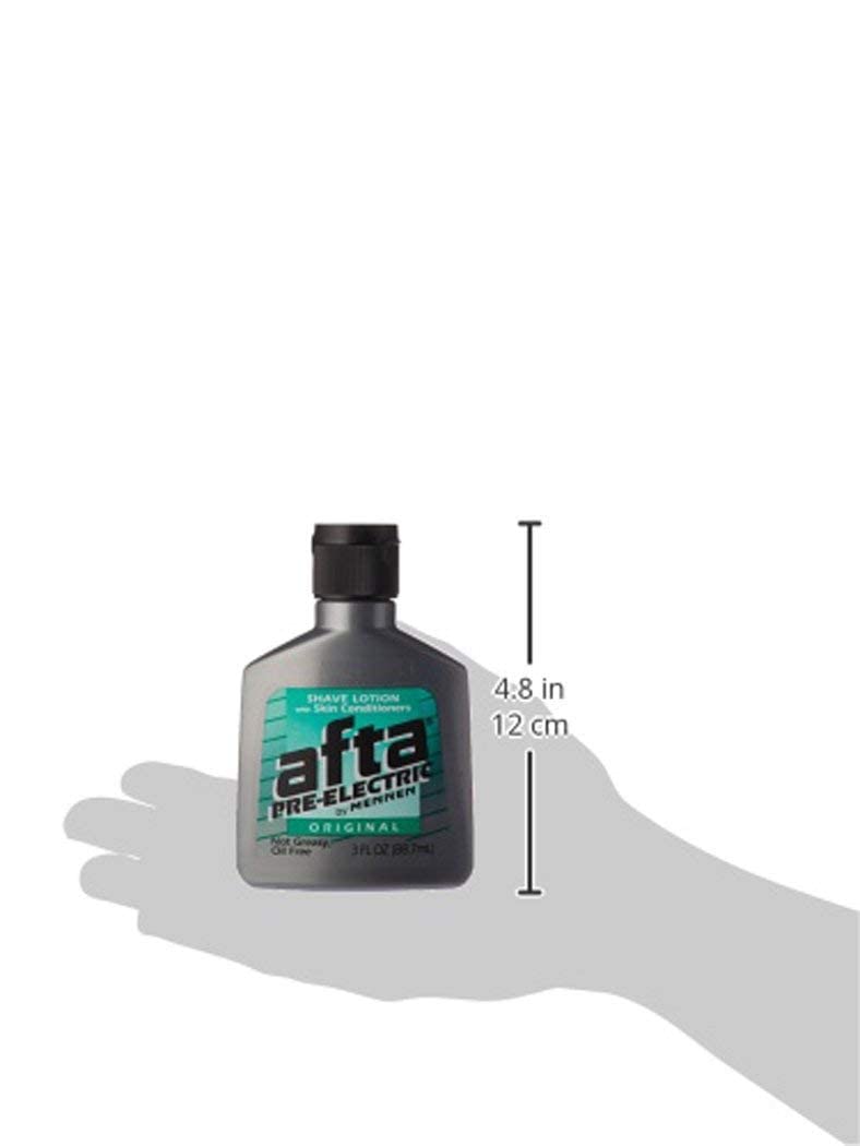 Mennen Afta bottle demonstrates easy, non-runny application before shaving