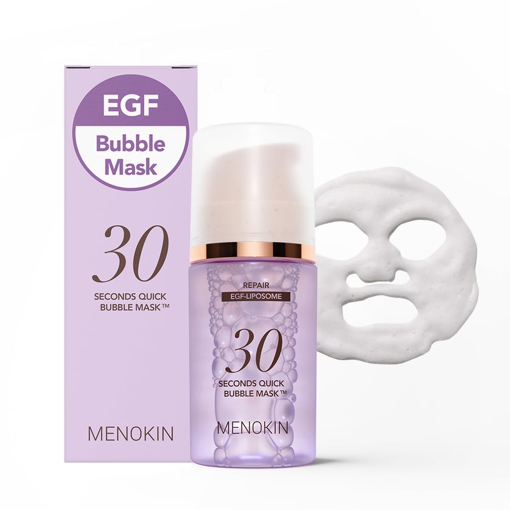 Menokin 30 Seconds Bubble Mask packaging for quick skincare routine