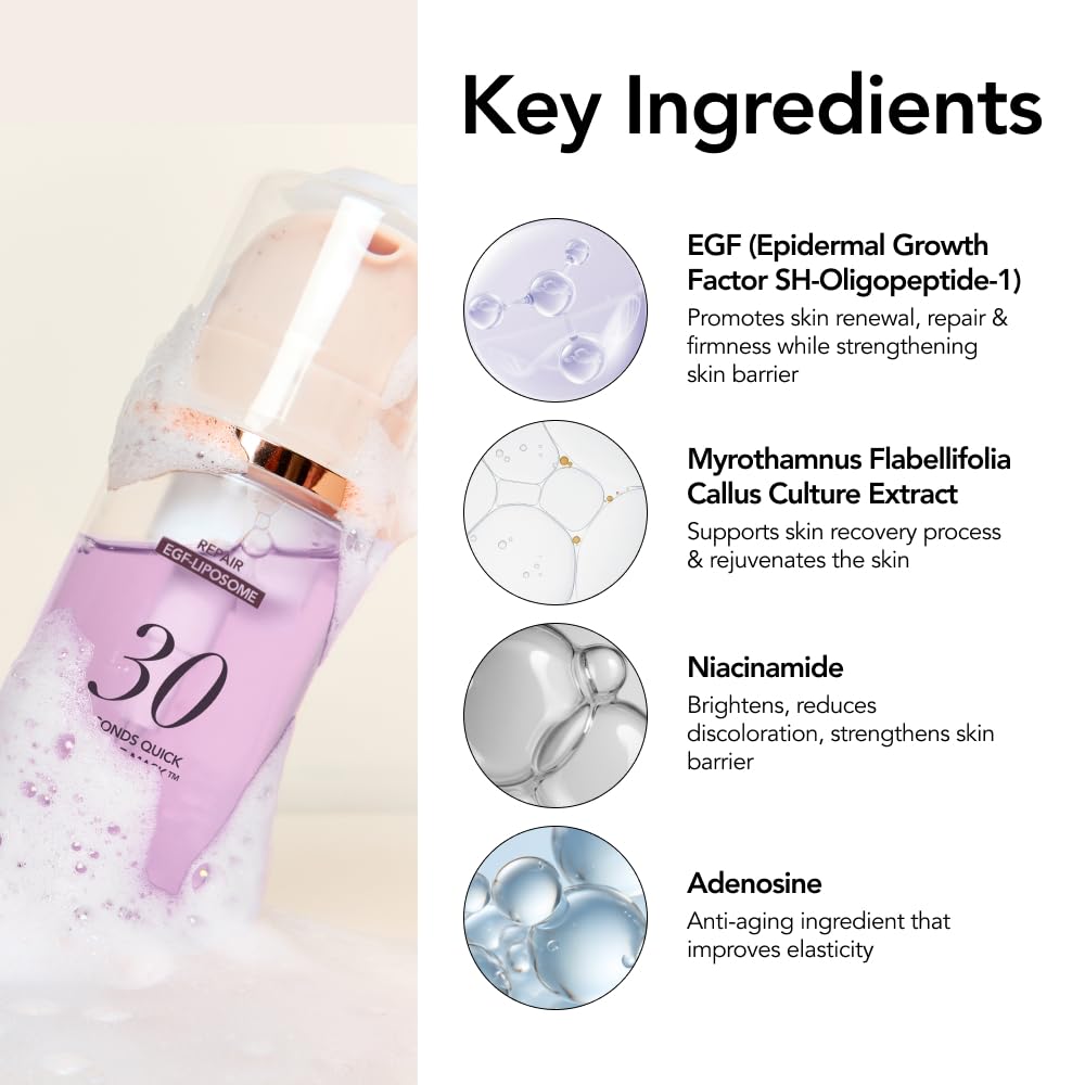 Rinsing Menokin bubble mask after a 30-second treatment for clean skin