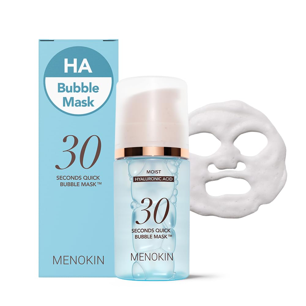 MENOKIN 30 Seconds Bubble Mask tube with foaming action for quick skin refresh