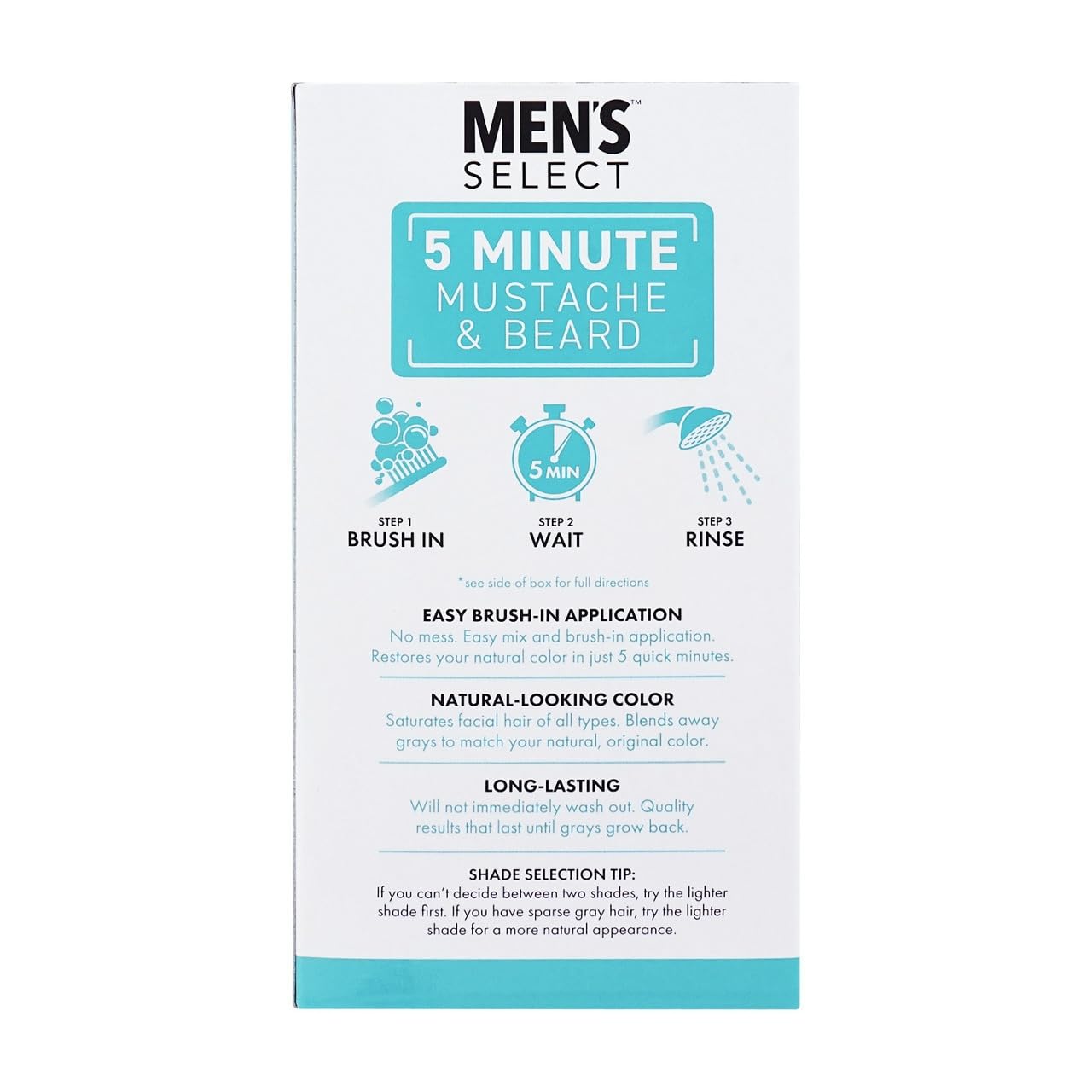 Men's Select dye in black color delivers natural-looking results.