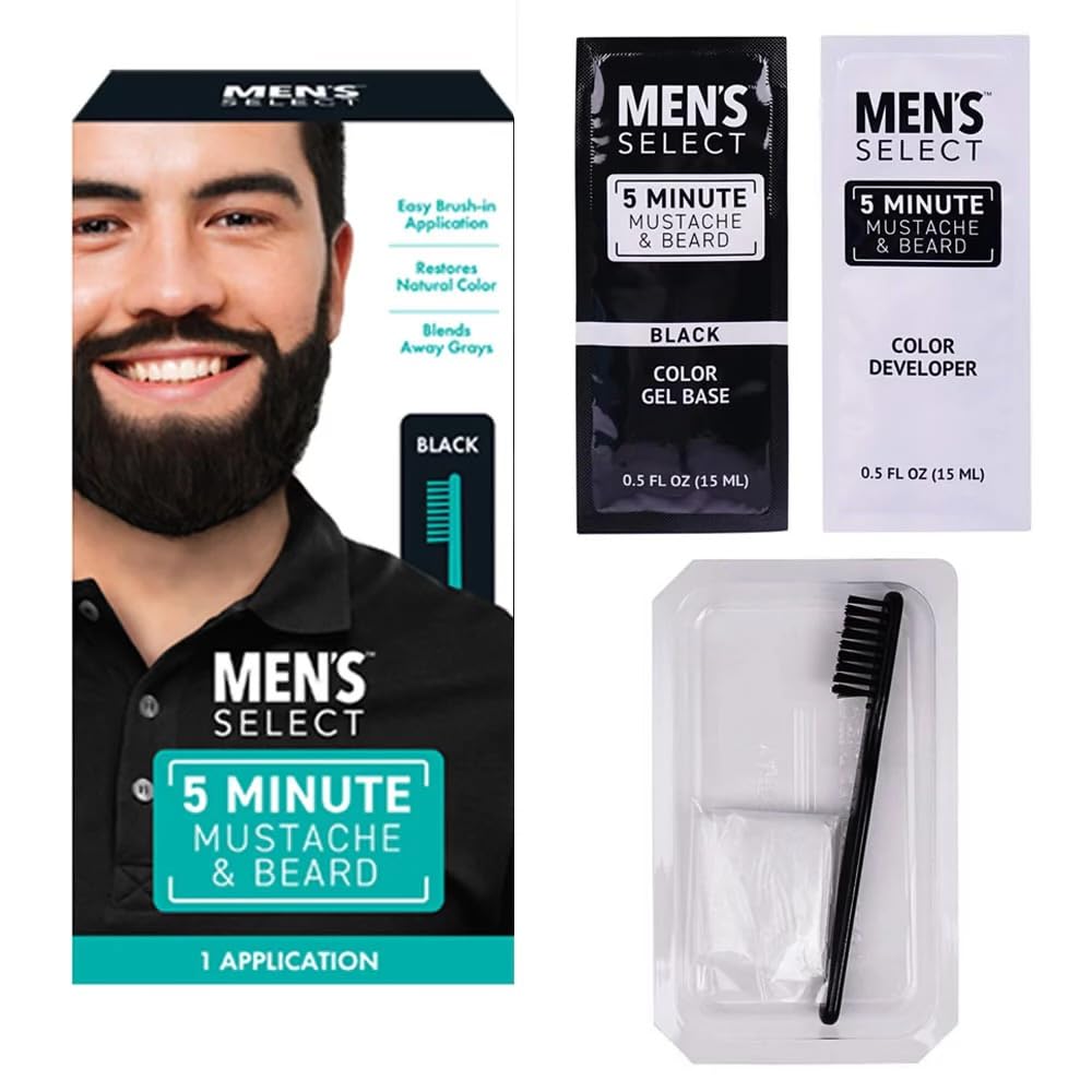 Men's Select brush-in dye in action showing precise application.