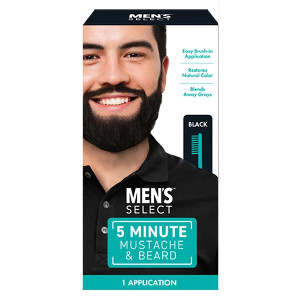 Men's Select dye packaging for easy at-home gray coverage.