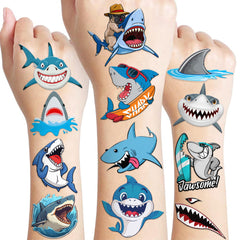 MeoIsDaBest shark pre-cut tattoo sheet for party favors and crafts