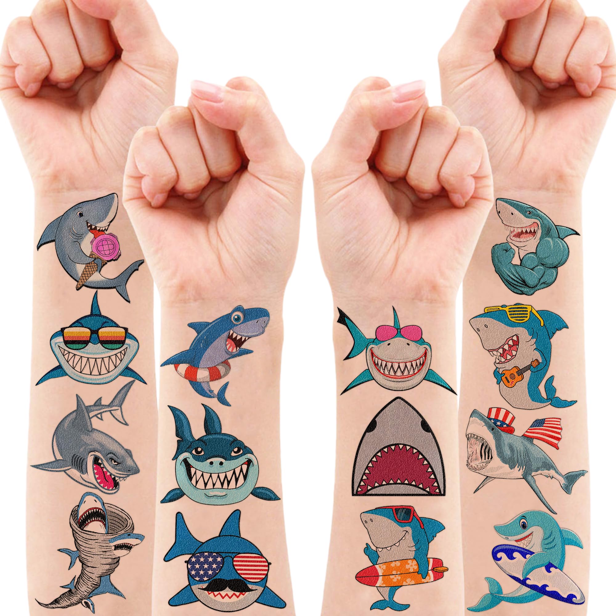 MeoIsDaBest shark design pack adds accents to gifts and favors
