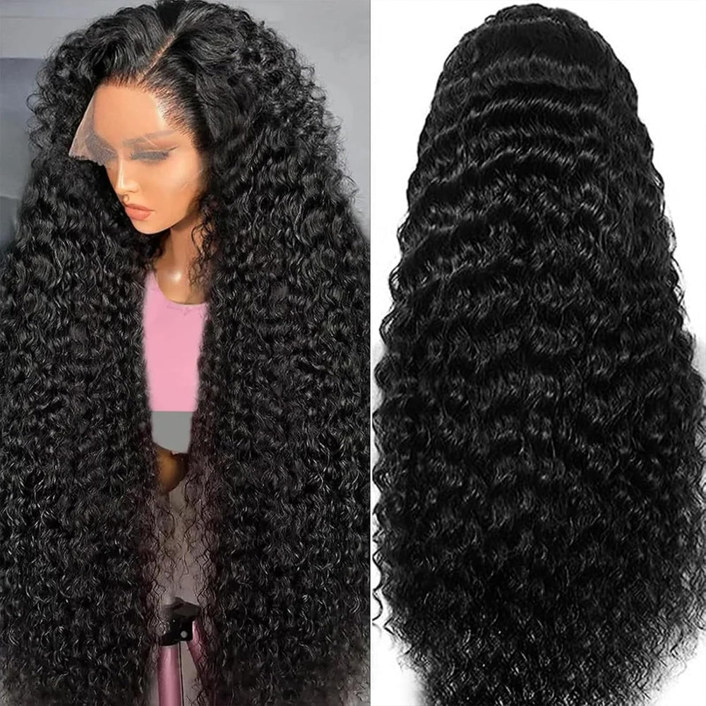 Mepurer 26-inch deep wave wig back view reveals natural density and length flow